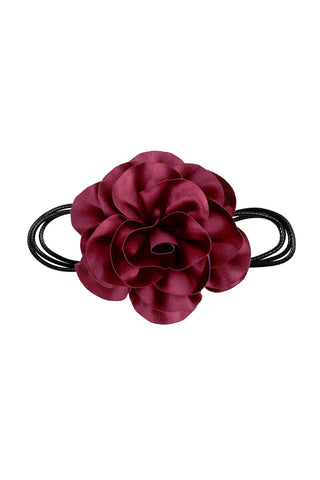 COLLAR BURGUNDY FLOWER